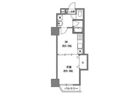 正栄プラザビル(1DK/4階)の間取り写真