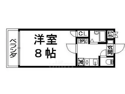 夢見坂マンション(1K/2階)の間取り写真