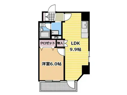 ロワール豊玉(1LDK/4階)の間取り写真