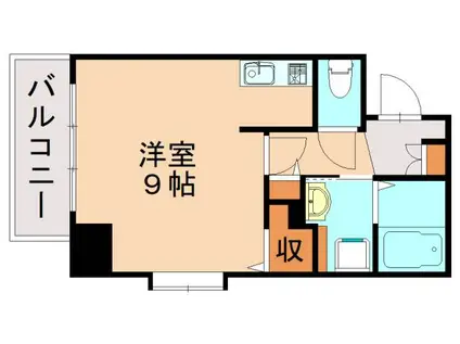 ラグーナ黒崎(ワンルーム/6階)の間取り写真