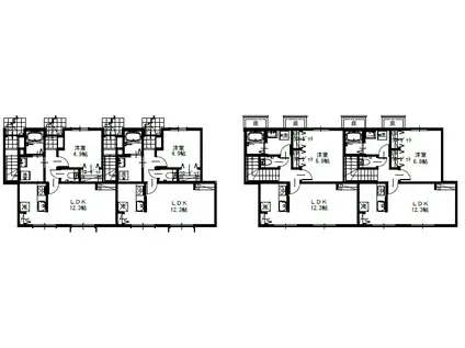 COCORU(1LDK/1階)の間取り写真