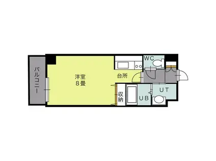 TAKE・N20(1K/1階)の間取り写真