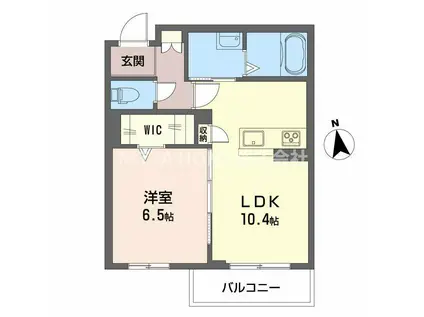 シャーメゾン プレミア A・B(1LDK/2階)の間取り写真