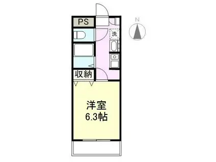 RITZ(1K/3階)の間取り写真