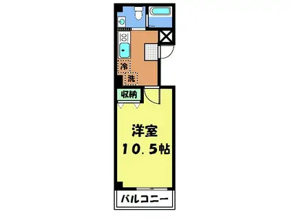 V-STYLE西院(1K/5階)の間取り写真