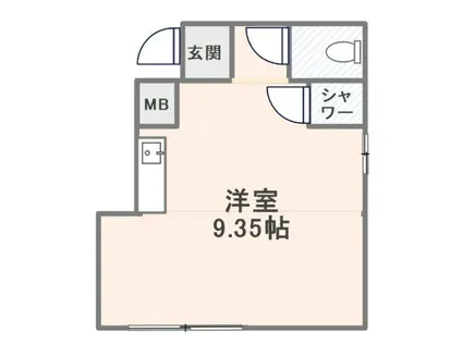 京成本線 新三河島駅 徒歩4分 2階建 築8年(ワンルーム/2階)の間取り写真