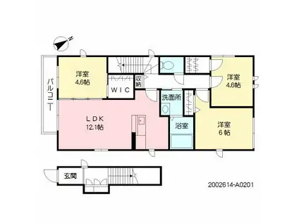 リラフォートH (3LDK/2階)の間取り写真