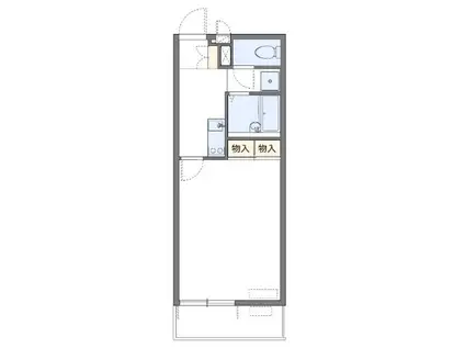 ＪＲ武蔵野線 東所沢駅 徒歩16分 3階建 築16年(1K/2階)の間取り写真