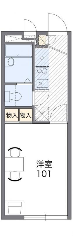 レオパレス浜ノ丁(1K/1階)の間取り写真