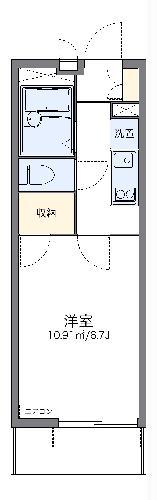 レオパレスWAKANA(1K/3階)の間取り写真