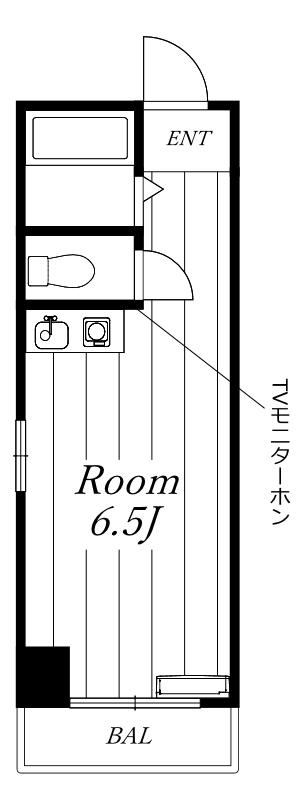 シャルム今池(ワンルーム/5階)の間取り写真
