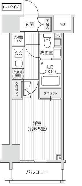 レジディア笹塚2(1K/10階)の間取り写真