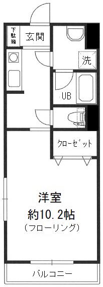 第5センチュリー(1K/3階)の間取り写真