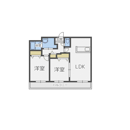 FAVORI(2LDK/5階)の間取り写真