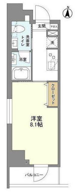 リテラス三ノ輪(1K/3階)の間取り写真