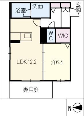 プレシャスレジデンス丸の内(1LDK/1階)の間取り写真