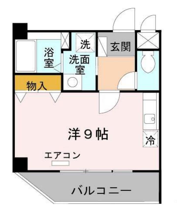 ヴィッラ リエート エム(1K/3階)の間取り写真