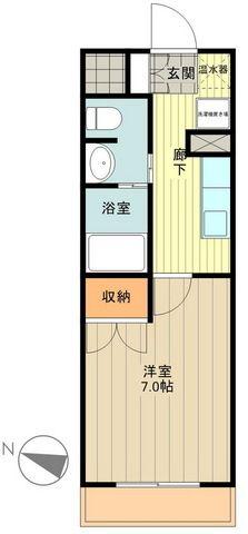 コンフォート(1K/3階)の間取り写真