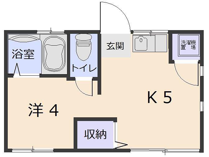 アイコーポ(1DK/2階)の間取り写真
