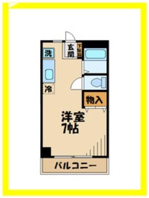 エクセレント久地(ワンルーム/1階)の間取り写真
