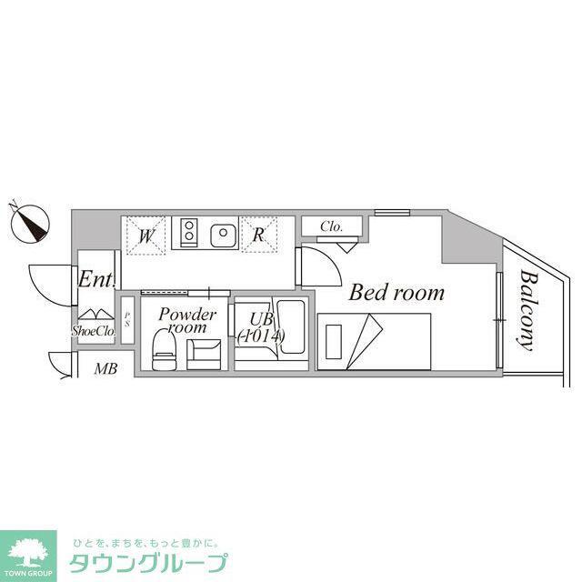 LOG横浜駅東ログ(1K/3階)の間取り写真