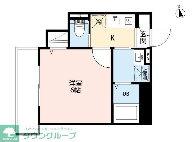 ROBOT HOME 三郷(1K/1階)の間取り写真