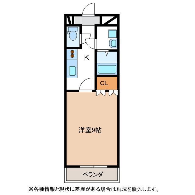 NKハイツII(1K/1階)の間取り写真