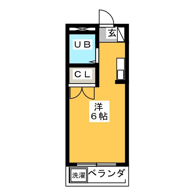 メゾン ブランシェ(ワンルーム/1階)の間取り写真