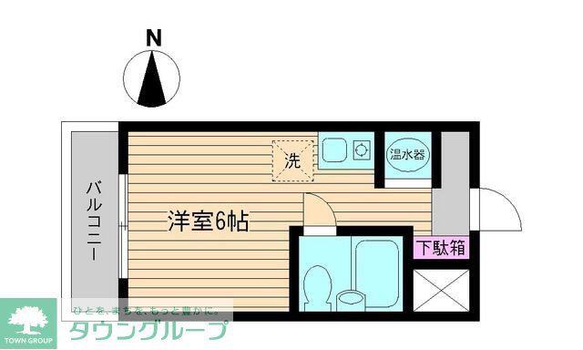 ポルタ・ビアンカ(ワンルーム/4階)の間取り写真