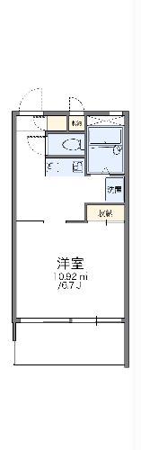 レオパレスミラノ(1K/3階)の間取り写真