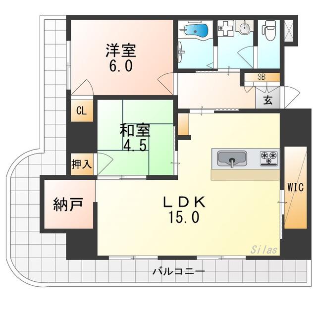 エクセレント山陽(2SLDK/3階)の間取り写真
