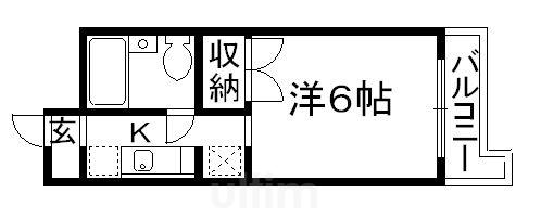 デイジーコート(1K/5階)の間取り写真