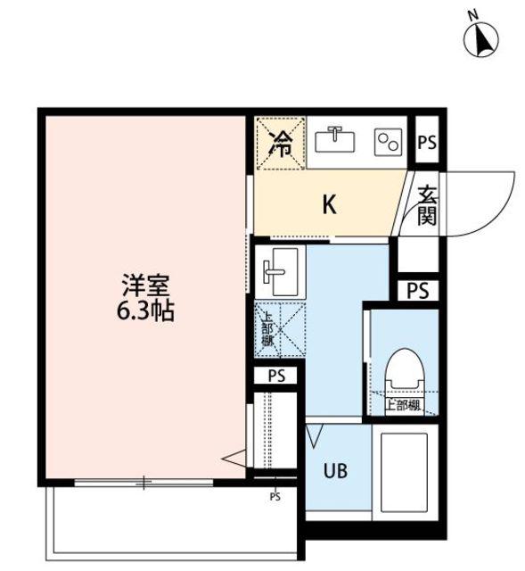 ROBOT HOME 蕨V(1K/3階)の間取り写真