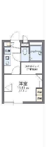 レオパレスアンティーク(1K/2階)の間取り写真