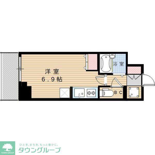 RIDGE堀田(ワンルーム/7階)の間取り写真