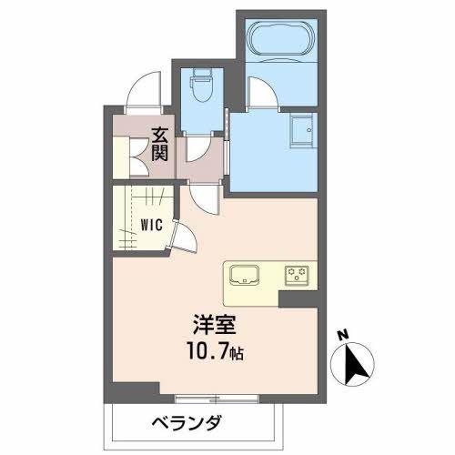 シャーメゾンDAI (ワンルーム/1階)の間取り写真