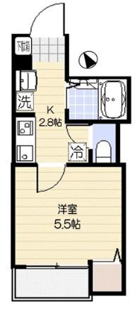 エクセレント大宮(1K/2階)の間取り写真