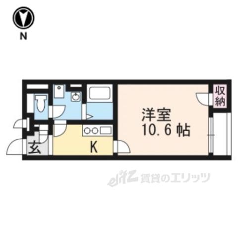 レオネクスト阿星(1K/2階)の間取り写真