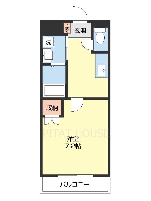 レジデンス塩屋(1K/1階)の間取り写真