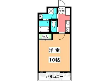 ルラシオン松山高砂(1K/11階)の間取り写真