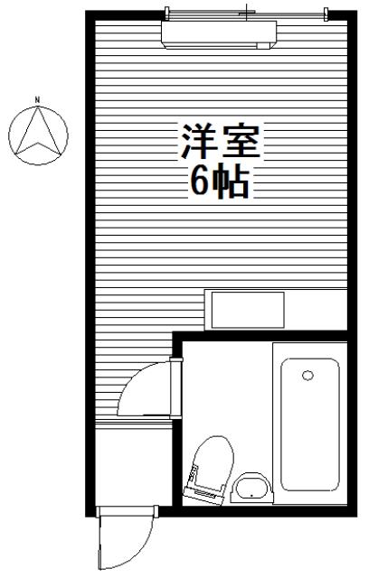 メゾンホワイト北(ワンルーム/3階)の間取り写真