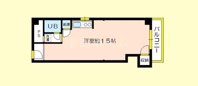ドリームスクエア(ワンルーム/9階)の間取り写真