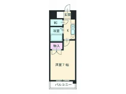 ヒサゴハイツI(1K/3階)の間取り写真