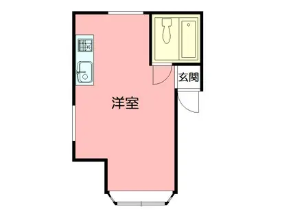 シーサイドOISOII(ワンルーム/1階)の間取り写真