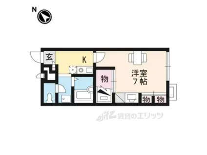 レオパレス真(1K/2階)の間取り写真