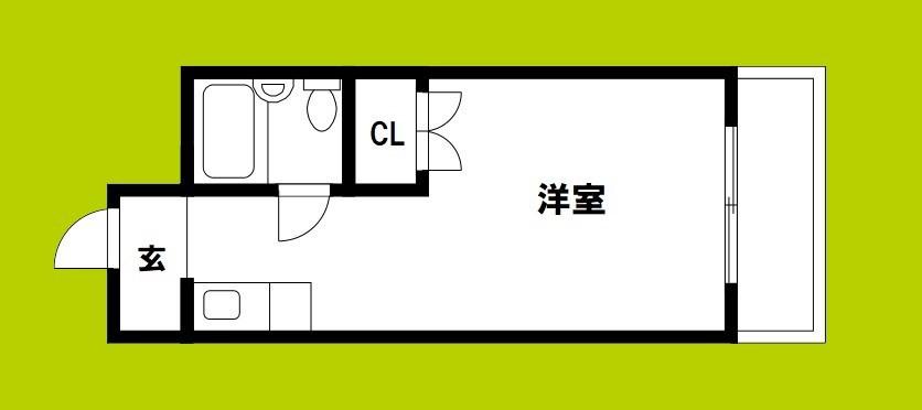 フラウリッシュ相栄(ワンルーム/5階)の間取り写真