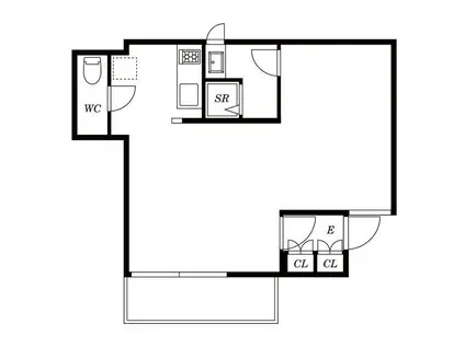 メグロポイント(ワンルーム/1階)の間取り写真