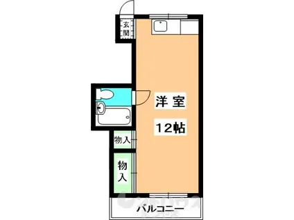 豊洋マンション(ワンルーム/9階)の間取り写真