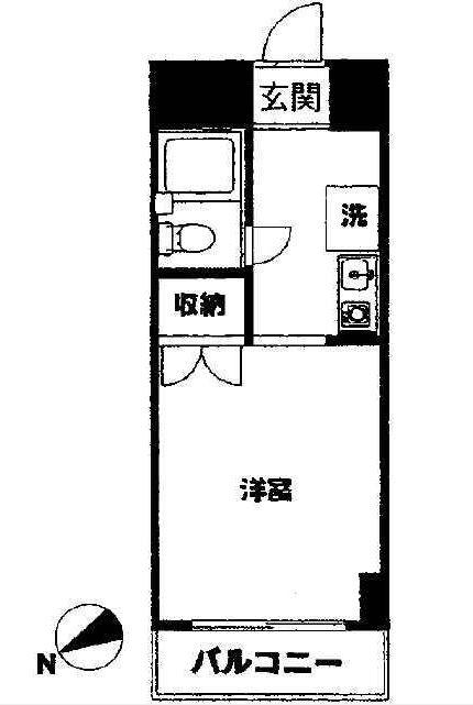 SEA茅ヶ崎ビル(1K/5階)の間取り写真