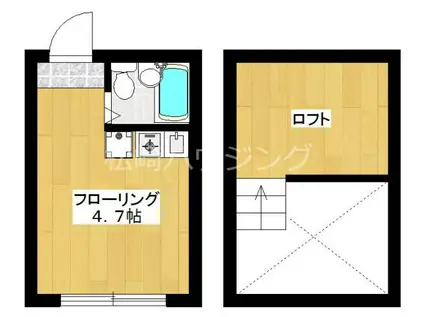 アーバンプレイス松ヶ丘(ワンルーム/2階)の間取り写真